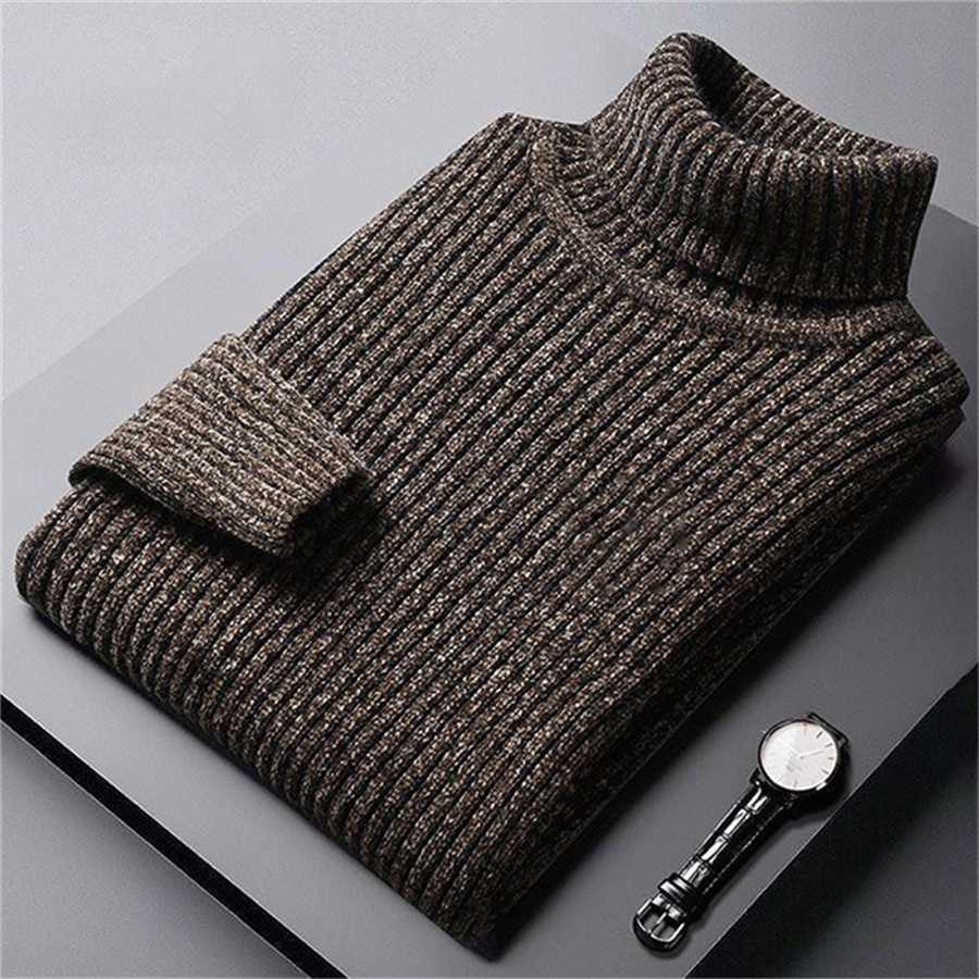 2026 New Men's Thick Warm Swea - Turtleneck Sweater Men ulasan dan harga