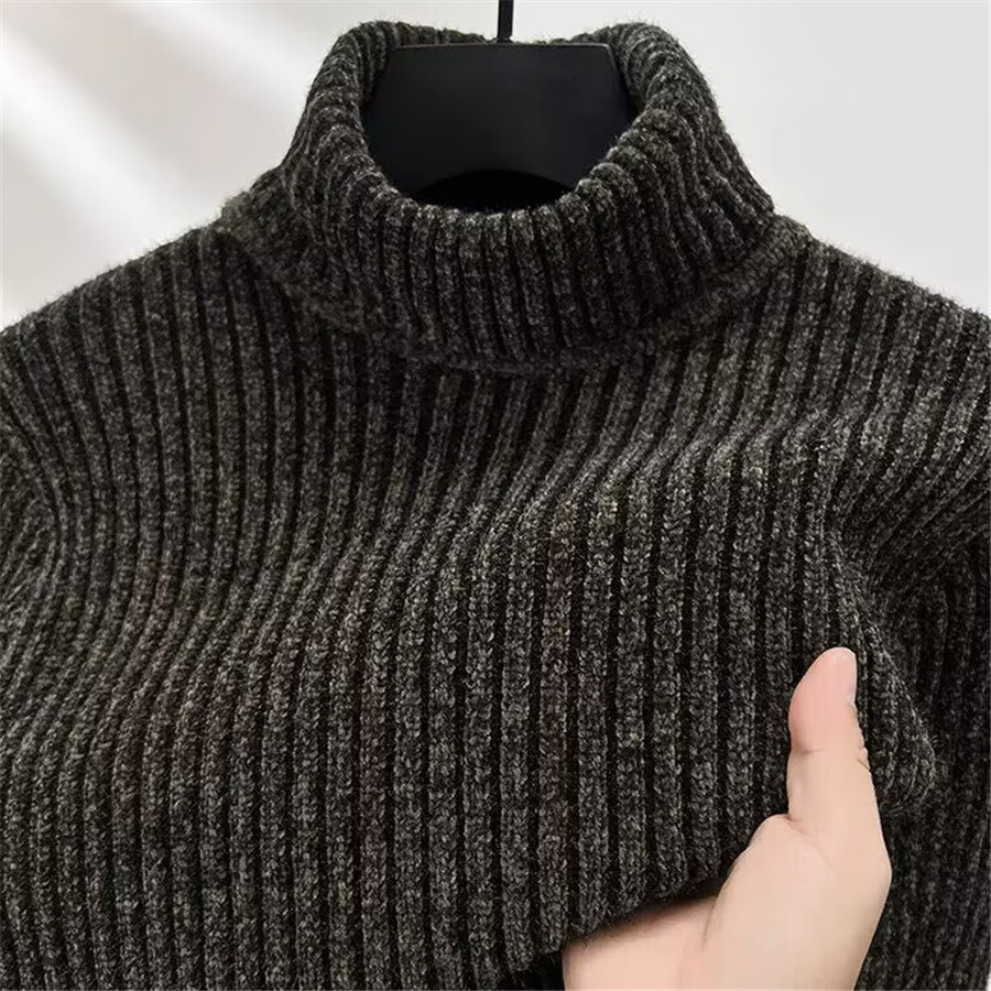 2026 New Men's Thick Warm Swea - Turtleneck Sweater Men ulasan dan harga