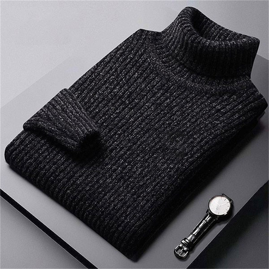 2026 New Men's Thick Warm Swea - Turtleneck Sweater Men ulasan dan harga