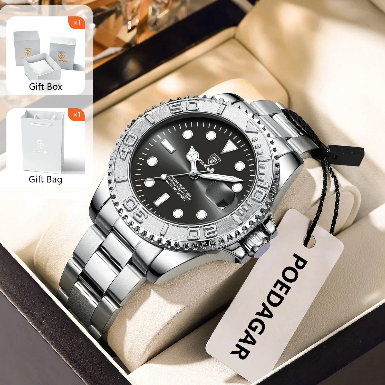 POEDAGAR Trendy Sport Man Watc - Men'S Fashion Box ulasan dan harga