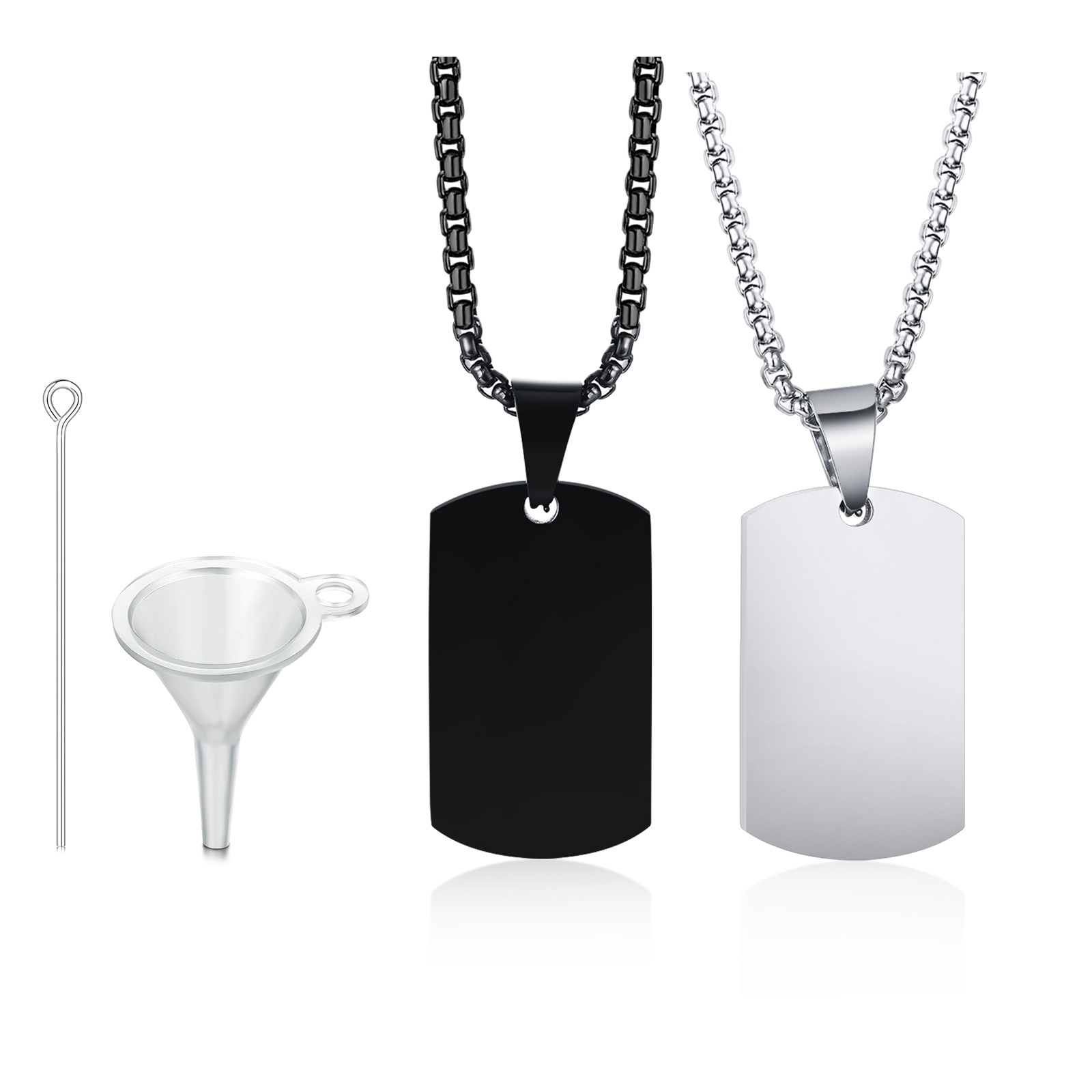 Men Dog Tag Urn Necklace,Stain - Mens Fashion In The 50S ulasan dan harga