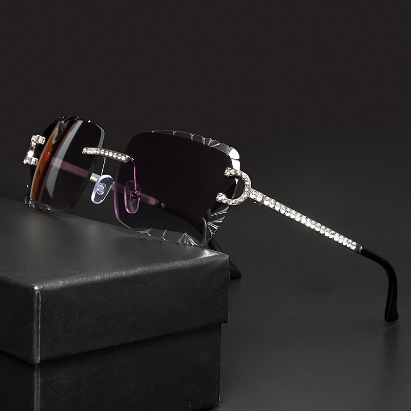 Fashion Rimless Square Sunglas - Men'S Fashion Old Money ulasan dan harga