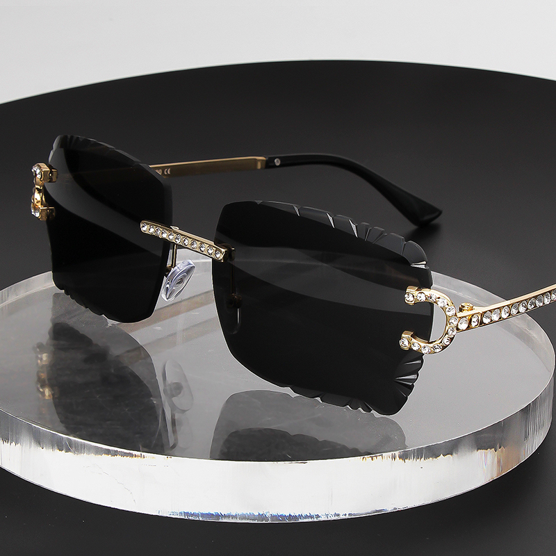 Fashion Rimless Square Sunglas - Men'S Fashion Old Money ulasan dan harga