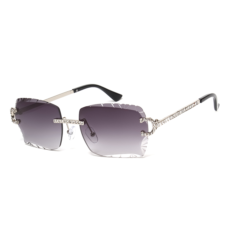 Fashion Rimless Square Sunglas - Men'S Fashion Old Money ulasan dan harga