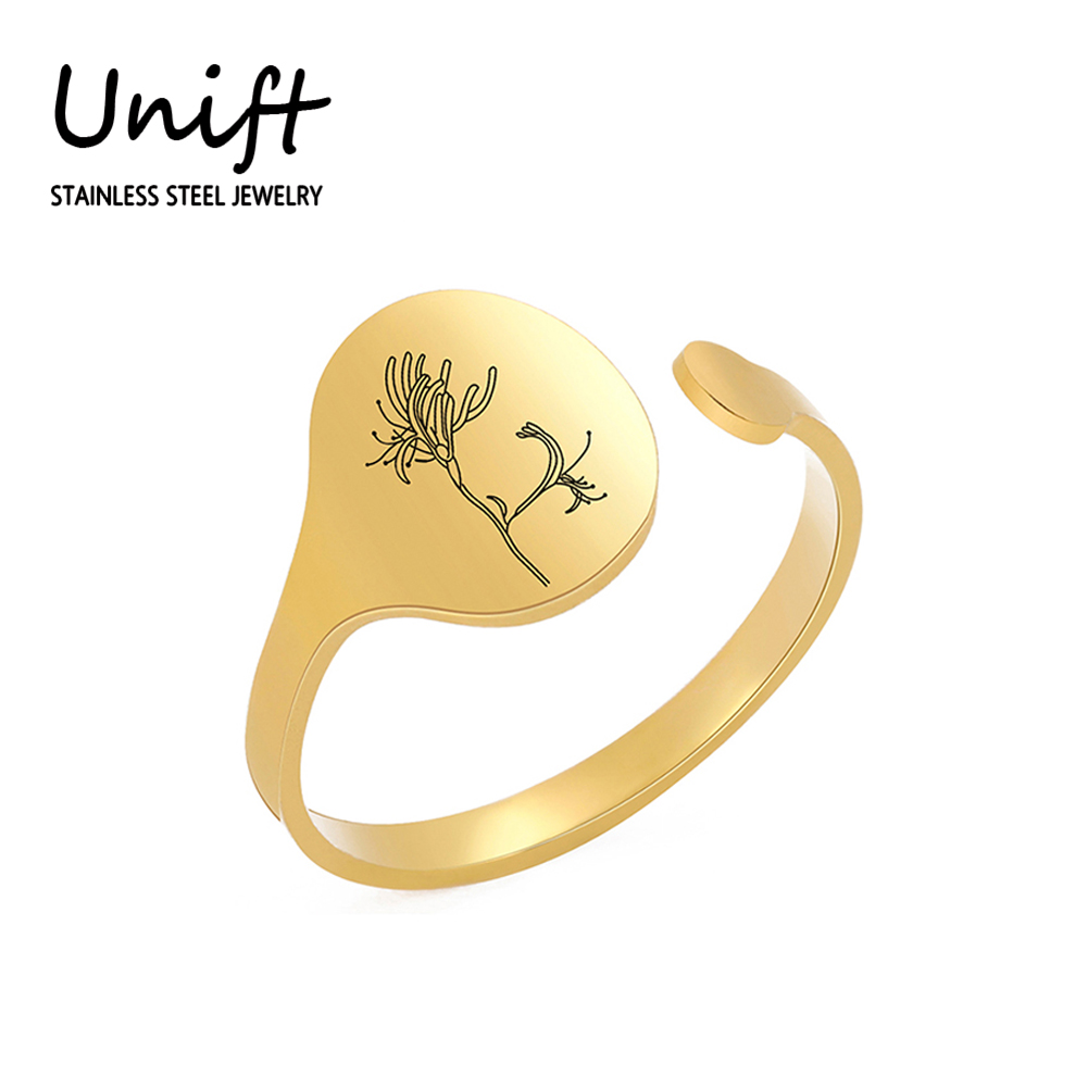 Unift Month Flower Ring Stainl - Men'S Fashion Today ulasan dan harga
