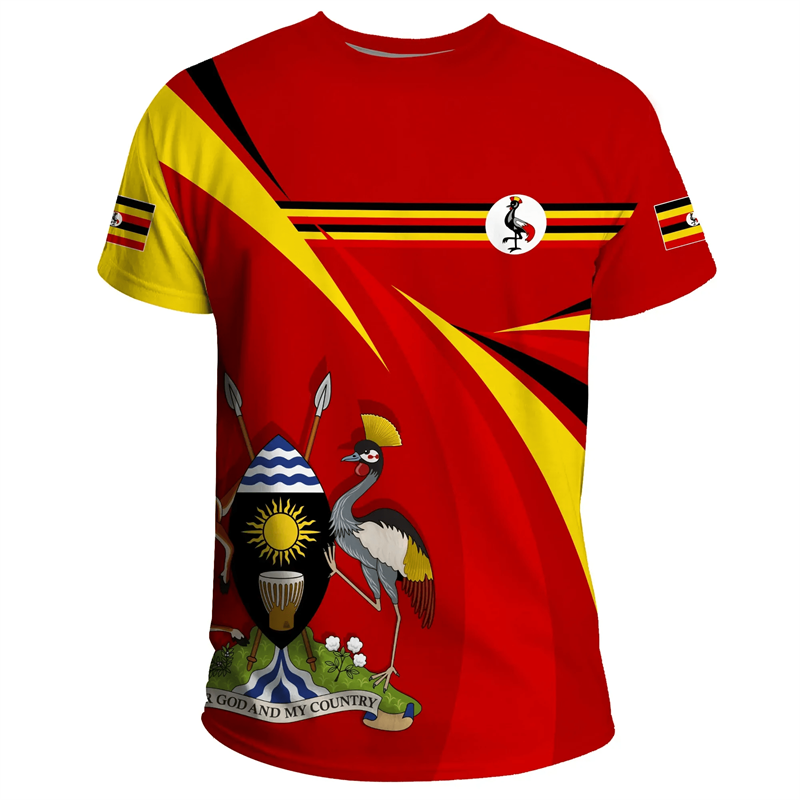 Fashion 3D Printed Uganda T Sh - Men Fashion Uganda ulasan dan harga