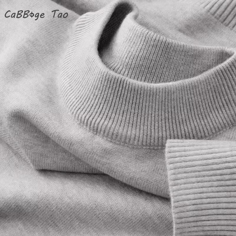 Autumn New Men's Casual Mock T - Turtleneck Sweater Men ulasan dan harga