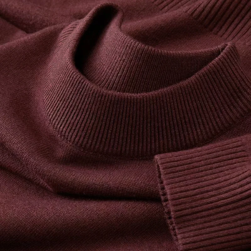 Autumn New Men's Casual Mock T - Turtleneck Sweater Men ulasan dan harga