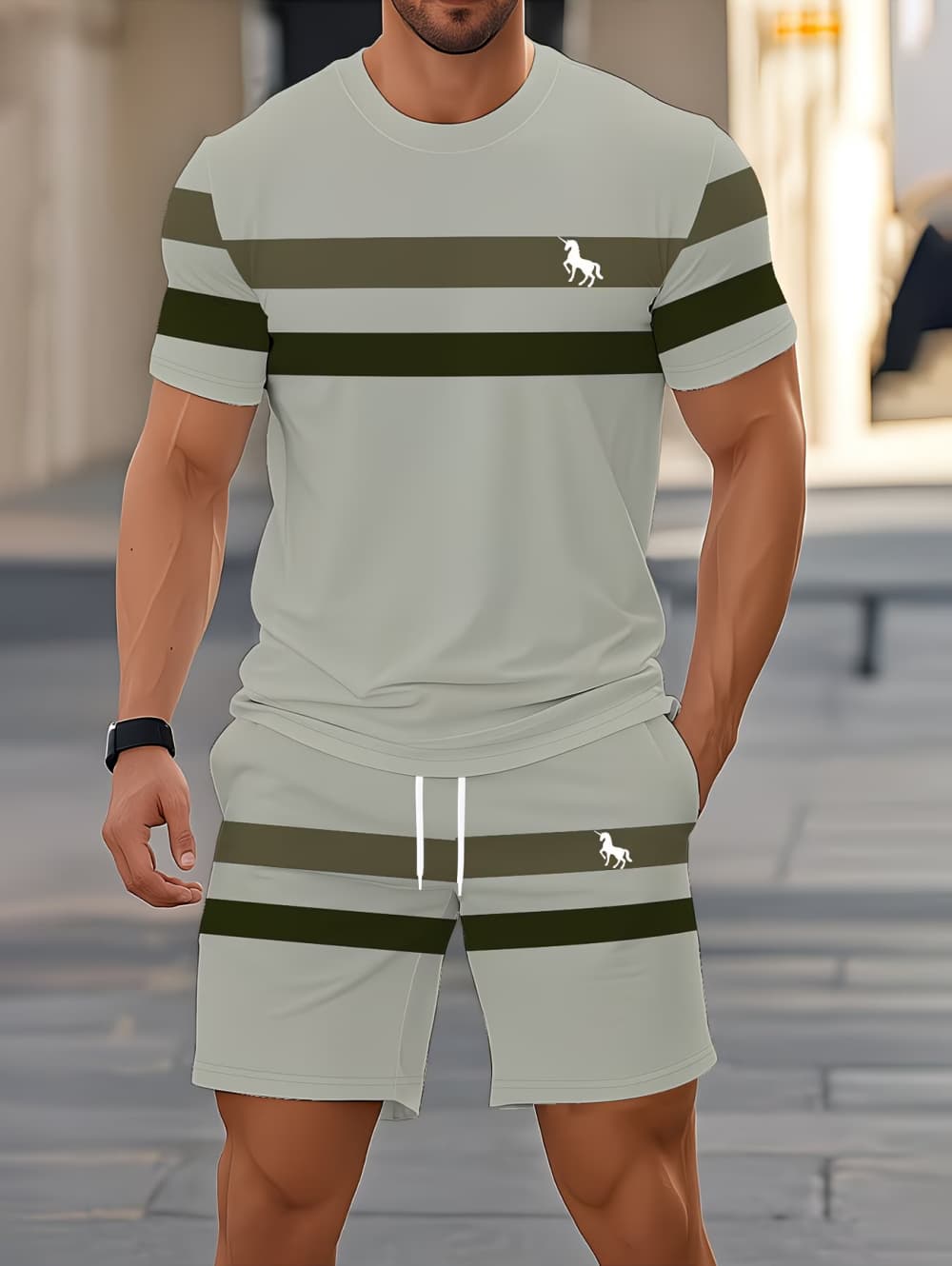 Men's Summer Sets Funny 3D Str - Mens Fashion Ideas ulasan dan harga