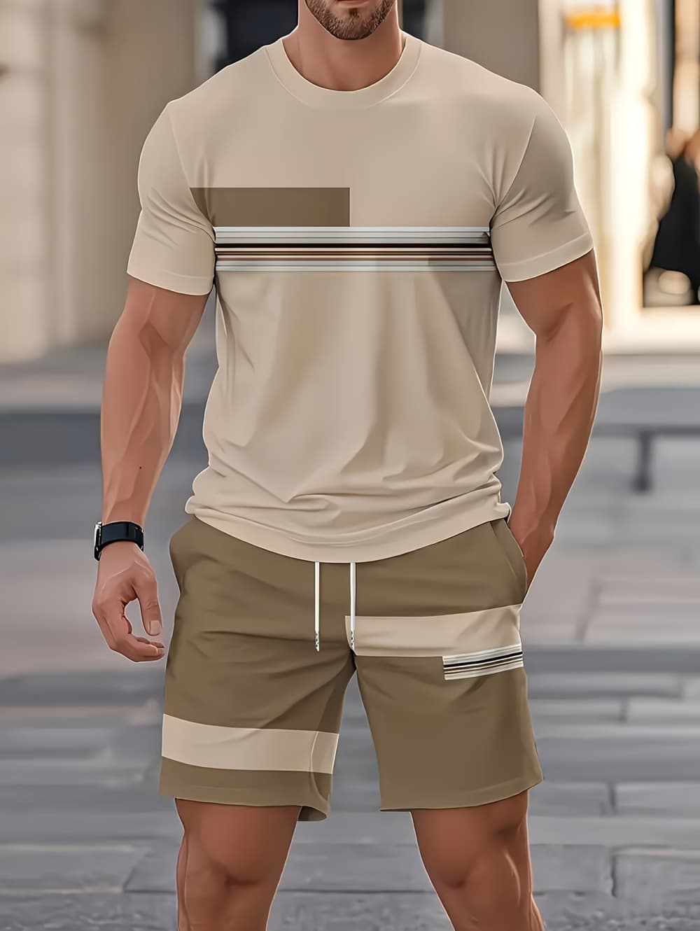 Men's Summer Sets Funny 3D Str - Mens Fashion Ideas ulasan dan harga