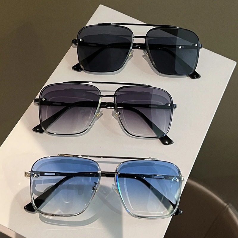Square Sunglasses Men Metail F - Men'S Fashion Glasses ulasan dan harga
