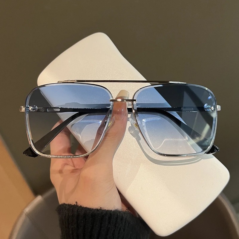 Square Sunglasses Men Metail F - Men'S Fashion Glasses ulasan dan harga