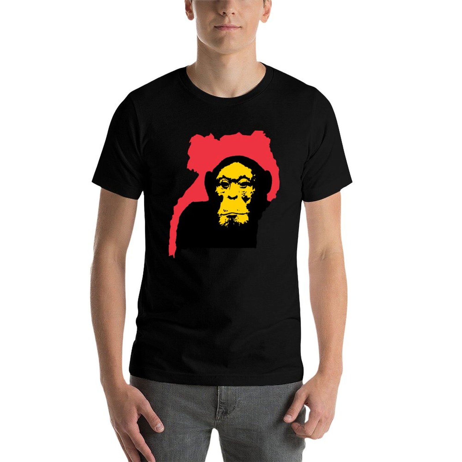 Uganda Chimpanzee T-Shirt Fash - Men Fashion Uganda ulasan dan harga