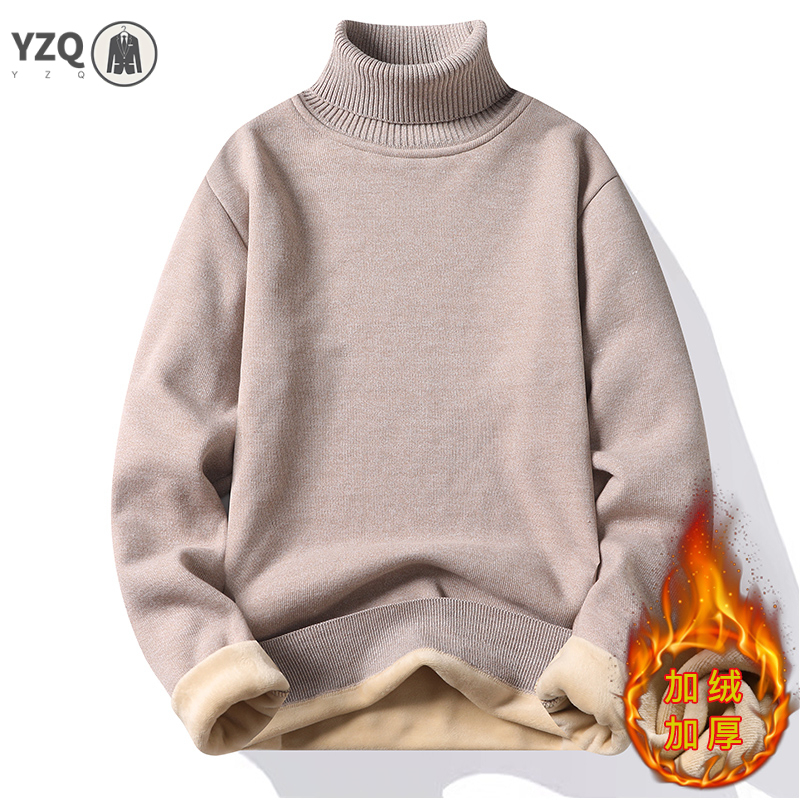 Sweatwear Mens Anti-pilling Hi - Turtleneck Sweater Men ulasan dan harga