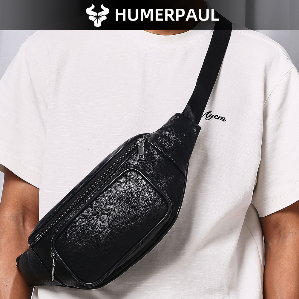 HUMERPAUL Men's Waist Fanny Pa - Leather Belt Braided ulasan dan harga