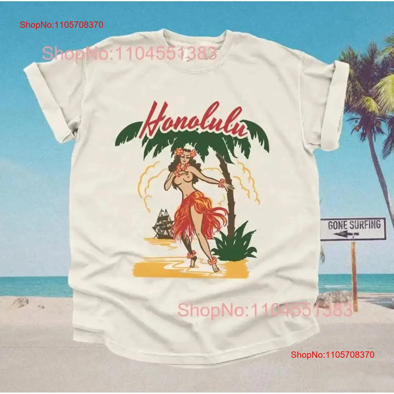 50s Honolulu Hawaiian T Shirt  - Mens Fashion In The 50S ulasan dan harga