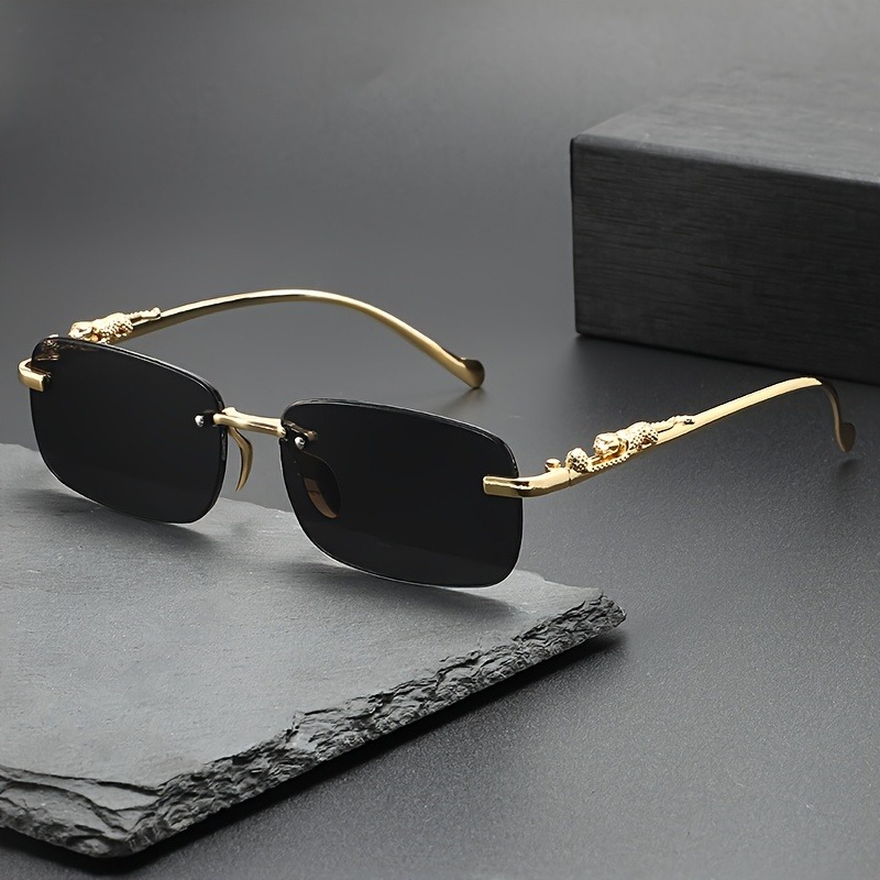 Fashion Rimless Metal Sunglass - Men'S Fashion Glasses ulasan dan harga