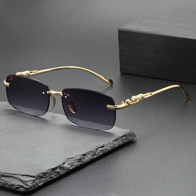 Fashion Rimless Metal Sunglass - Men'S Fashion Glasses ulasan dan harga