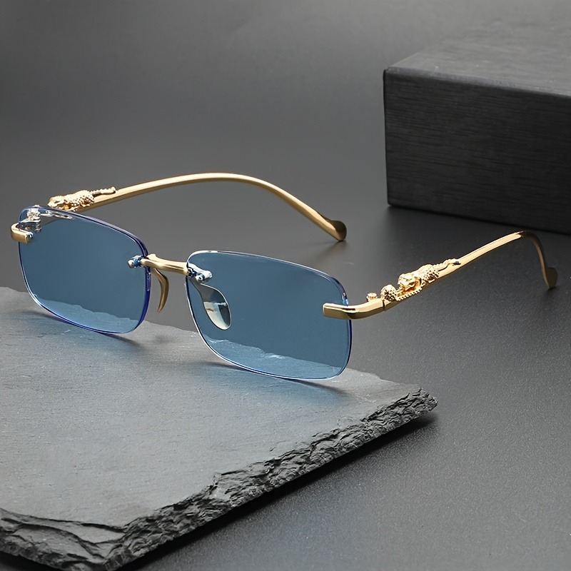 Fashion Rimless Metal Sunglass - Men'S Fashion Glasses ulasan dan harga