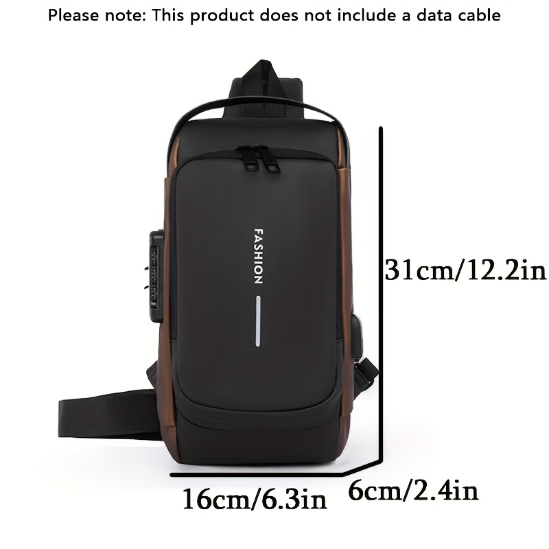 Waterproof Anti-Theft Backpack - Crossbody Bag Men ulasan dan harga