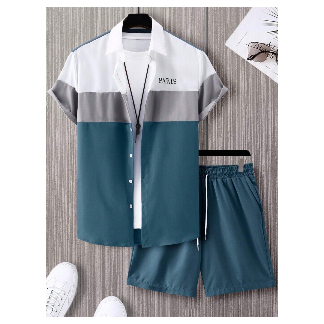 Men's Fashion Suit Blue And Wh - Men'S Fashion Outfits ulasan dan harga