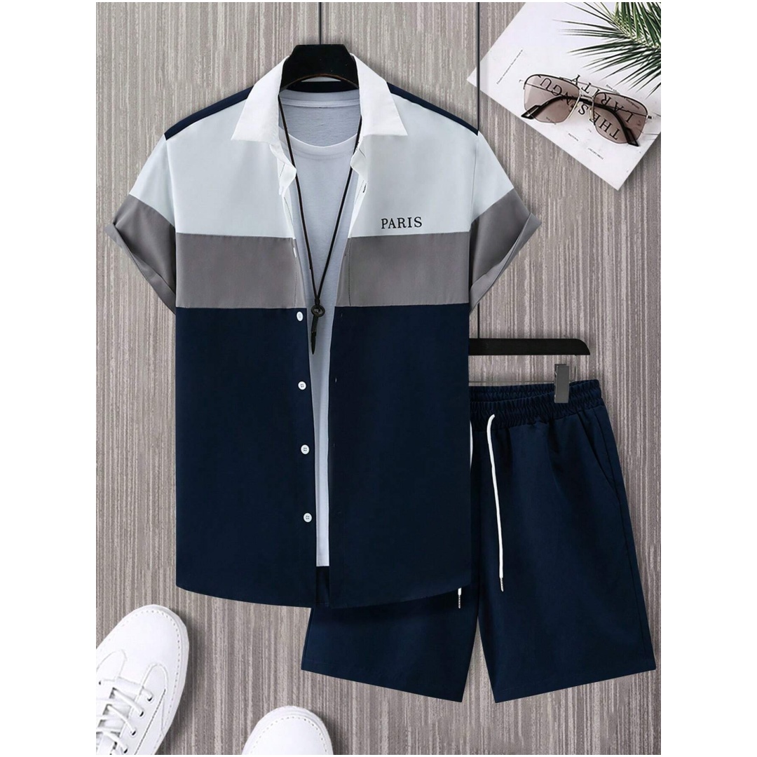 Men's Fashion Suit Blue And Wh - Men'S Fashion Outfits ulasan dan harga