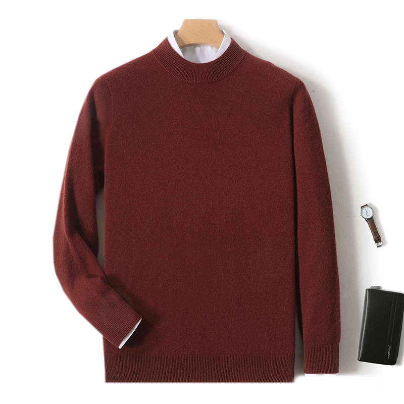 100% Pure Merino Wool Men's Se - Turtleneck Sweater Men ulasan dan harga