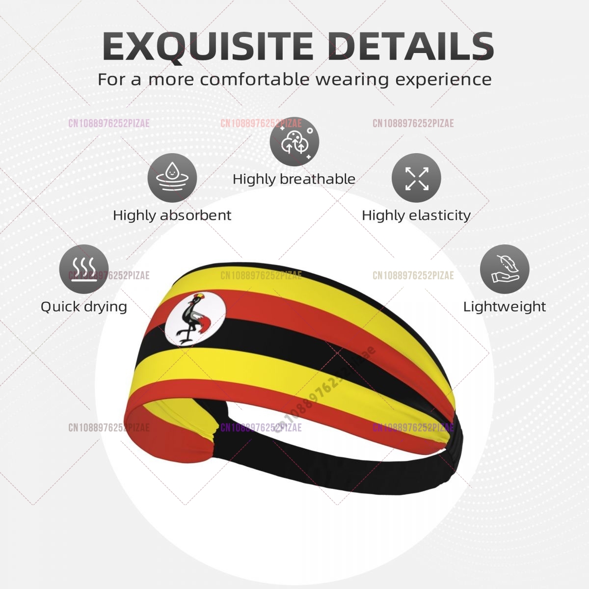 Uganda Flag Men Women Bands El - Men Fashion Uganda ulasan dan harga