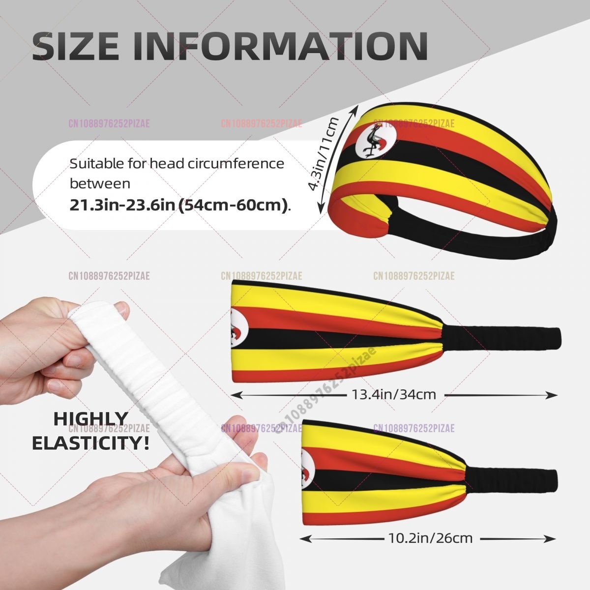 Uganda Flag Men Women Bands El - Men Fashion Uganda ulasan dan harga