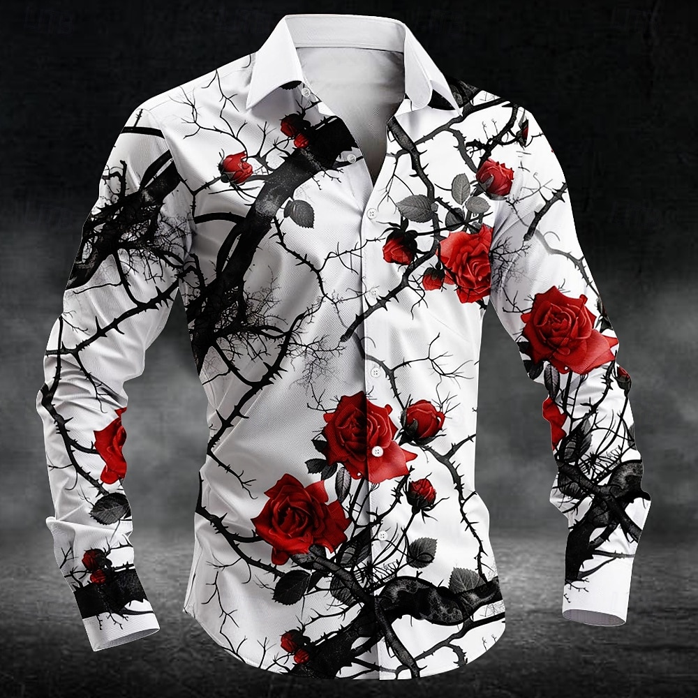 Fashion plum blossom pattern 3 - Men'S Fashion Outfits ulasan dan harga