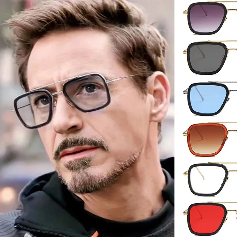 Steam Punk Tony Stark Sunglass - Men'S Fashion Glasses ulasan dan harga
