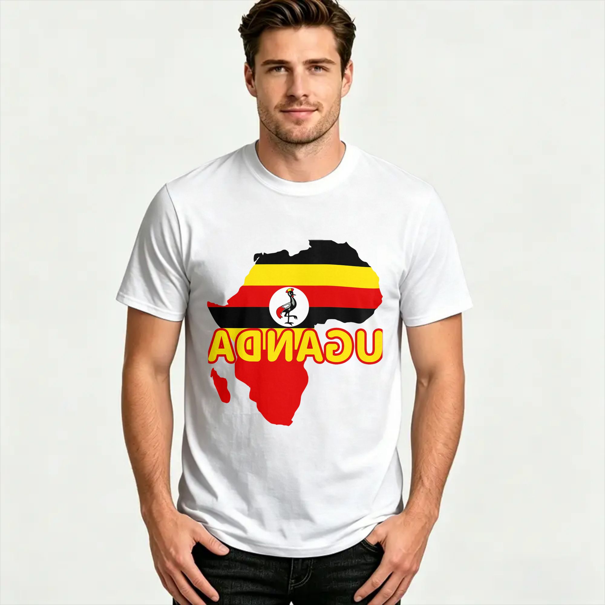 Uganda Ugandan Pride Flag Map  - Men Fashion Uganda ulasan dan harga