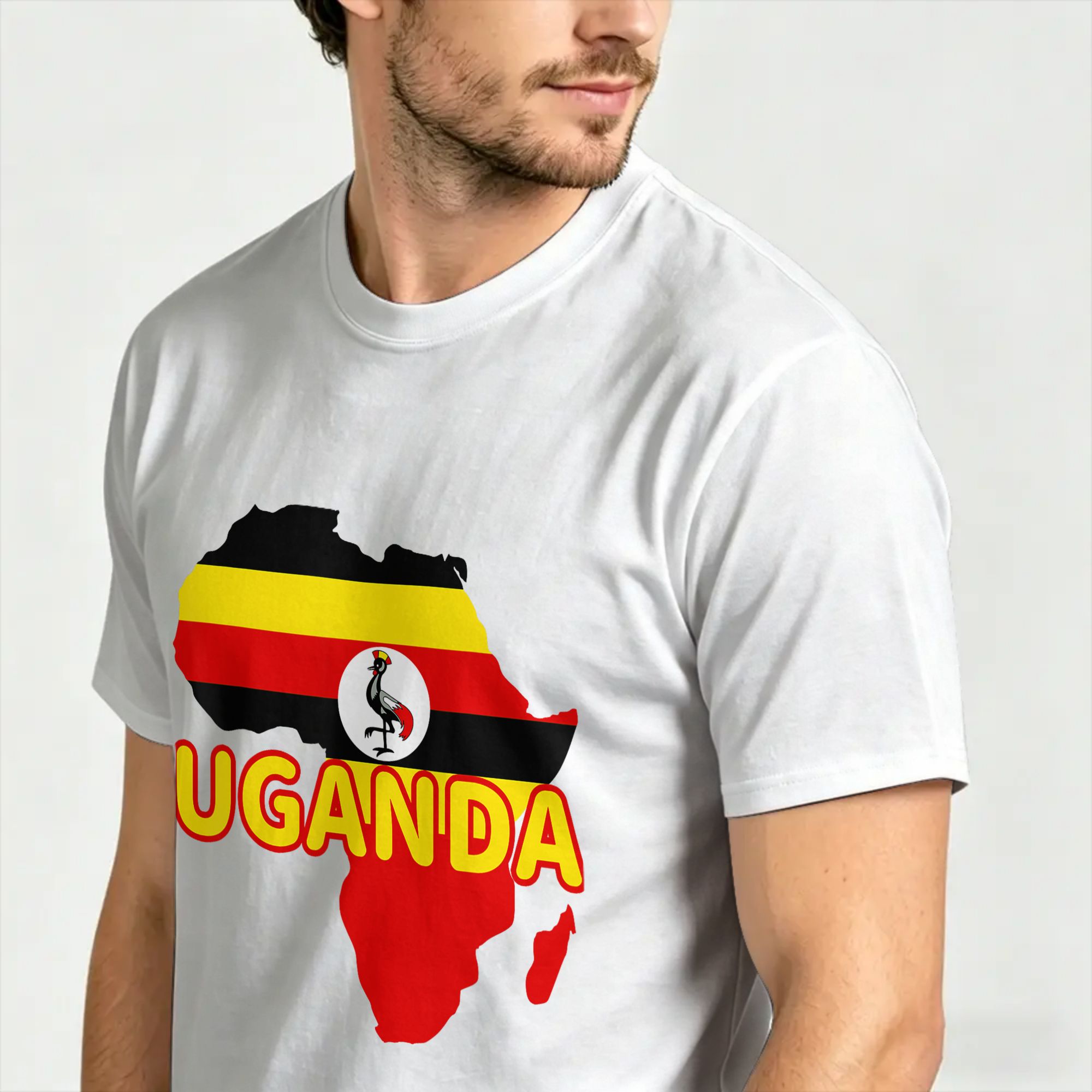 Uganda Ugandan Pride Flag Map  - Men Fashion Uganda ulasan dan harga