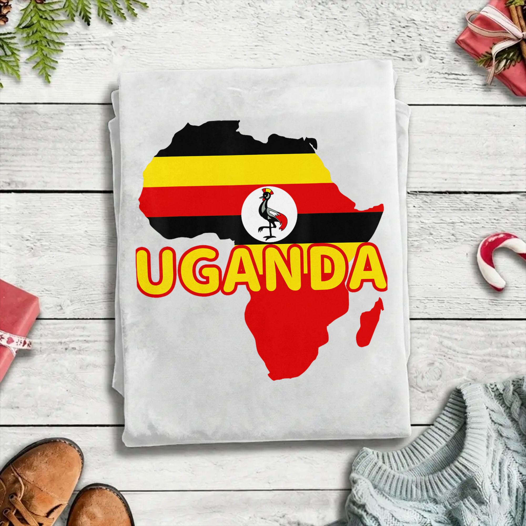 Uganda Ugandan Pride Flag Map  - Men Fashion Uganda ulasan dan harga