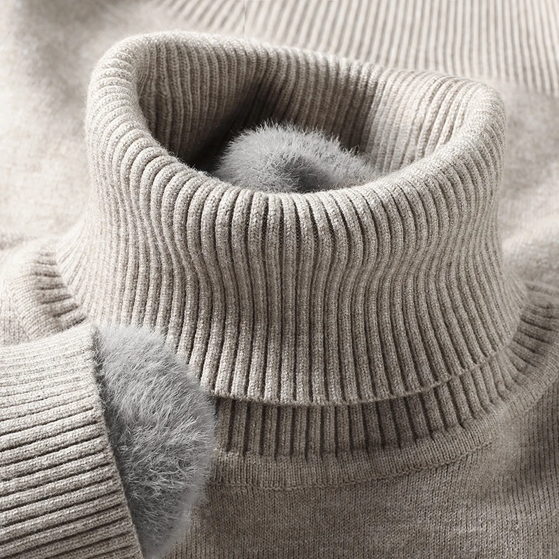 Sweatwear Mens Anti-pilling Hi - Turtleneck Sweater Men ulasan dan harga